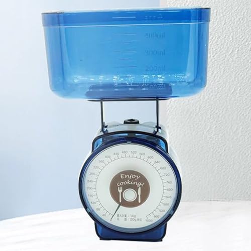 Miniatura 5 de Ieron Mini Báscula De Cocina Mecánica De 1 Kg De Capacidad, Báscula Para Pesar Alimentos Y Hornear Para Uso Doméstico, Medición De Precisión, Esfera De Fácil Lectura, Diseño Manual Para