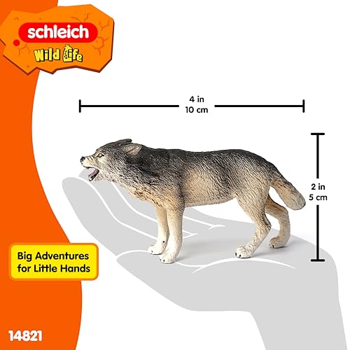 Image of Schleich Wild Life - Wolf Toy Figurine - Kids Ages 3+ | 14821