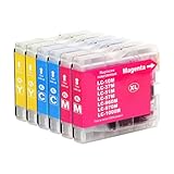 Nom du produit : LC970XL LC1000XL compatible avec les cartouches d'encre Brother MFC-440CN (non originales)