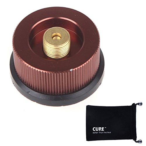 CURE ガスアダプター OD缶からCB缶 カセットガスアダプター 家庭用カセットコンロ用ボンベを接続できる 変換アダプター アルミ合金 キャンプ アウトドアの必需品 コンロ ランタン バーナー 自由自在 カセットガスで本格キャンプ用品が使える CUREス
