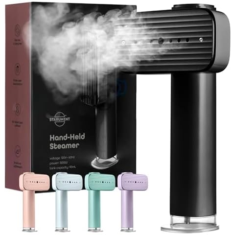 Portable Steamer for Clothes, Travel Garment Steamer for Fabric Wrinkles Remover with Heat-Resistant Glove, 18s Fast Heat-up, 90ml Water Tank, 1200W | Hand Steamer for Home, Office and Travel Cover