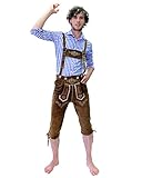 Innenfutter: Ja Bockle Bayern München Camel Trachtenhose Lederhose Kniebundhose Oktoberfest Bursche Germany, Size: 54