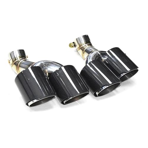 Escape de coche en fibra de carbono cuádruple para renovar la estética de tu Audi A6 A7 C8 2020+