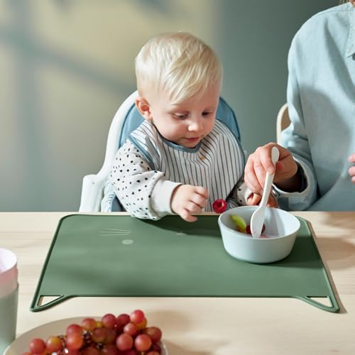 Set de table vert GULDVÄVARE anti-tache pour protéger la table en bois - 3
