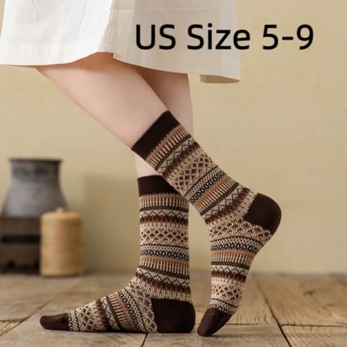 Argyle Socks Retro Diamond Crew Sock British Style Women Cotton Double-Needle Double-Layer High Ankle3