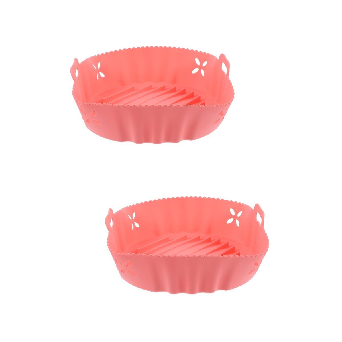 Angoily 2pcs Silicone Air Fryer Liner Reusable Baking Pad for Air Fryers Generation Perforated Design Easy to Clean