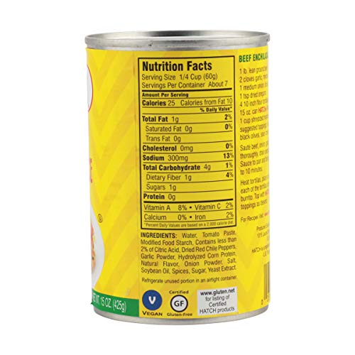 Hatch Chili Company 30621 Organic Mild Red Enchilada Sauce thumb #4