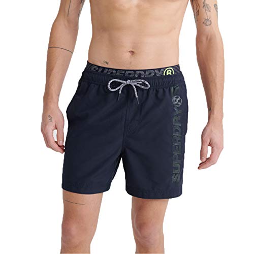 Preisvergleich Produktbild Superdry Herren State Volley Short Swim Trunks, Dunkelstes Marineblau, XXL