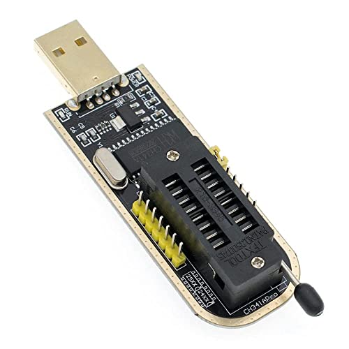Image of DHRUVPRO CH341 24 25 Series EEPROM Flash BIOS USB Programmer + SOIC8 SOP8 Flash Chip IC Test Clips Socket Adpter Programmer