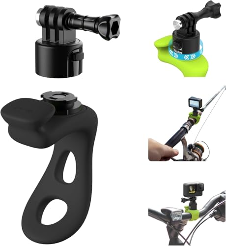 Fixation guidon TELESIN S2 rotative 360 à dégagement rapide pour GoPro et DJI