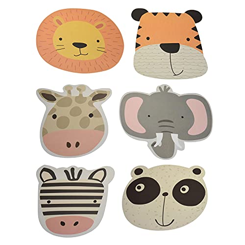 Jouet-Plus Jouetprive 12 Sets de Table Animaux pour Enfants