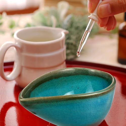 Cuencos de cerámica para aceites esenciales en bandeja decorativa para hogar y spa de relax 7