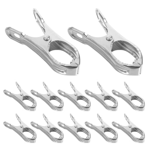 BEBEMOKO 40piezas Abrazaderas De Acero Inoxidable Para Cubierta De Invernadero Clips Multiusos Para Redes De Sombreo y Plantas Fáciles De Instalar y Reutilizables