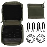 Molle Medizinische Tasche Ifak Tasche Erste-Hilfe-Sets Set Mit 1 Kleinen Bonbonbeutel Nylon Notfall- Taschen Werkzeugtaschen Für Outdoor Sport Jagd Weste Plattenträger(1PCS-RG)