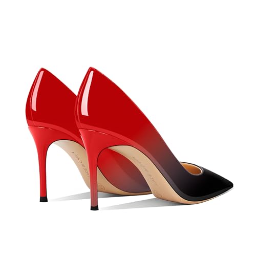 Image of Women's Pointed Toe Stiletto High Heel Pumps 3.15IN Slip-On Party Wedding Evening Shoes