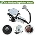HOPESPANNER Front Left Driver Side Power Window Regulator Lift Motor for Nissan Maxima Pathfinder No.742507/807312Y000 6 Pin Car Window Glass Lift Motor