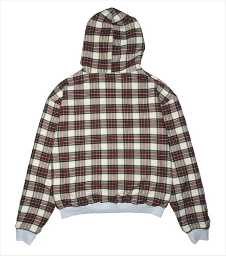 CUTEGAL Plaid Hoodie Checked Pattern Fleece Sweatshirt Oversized Pullover Y2k Camo Graphic Hoodie Streetwear2