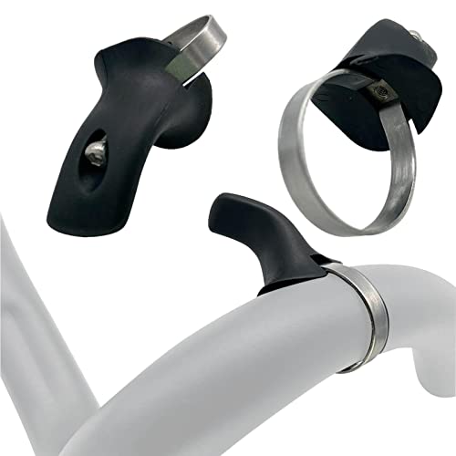 LINGJIONG Manillar para Manillar de Bicicleta,Puños Antideslizantes para Bicicleta de montaña - Manillar de Descanso de Bicicleta de Carbono, Mejora la Postura Accesorios de Bicicleta de Ejercicio Cover