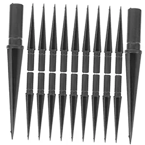 Veemoon Floor Lamp Accessories LED Accessories Street Lamp Lmparas 20pcs Ground Spike Holder Solar Lights Stake Replacement Pathway Lights Stake Garden Lamp Stake Garden Supplies