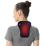 uncn Cordless Neck Heating Pad, Portable Electric Heated Neck Wrap for Neck Pain Relief, Auto Shut-O