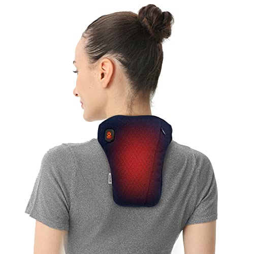 Uncn Cordless Neck Heating Pad, Portable Electric Heated Neck Wrap For Neck Pain Relief, Auto Shut-Off,Hot Compress Hands-Free Neck Heat Pad For Neck Soreness & Stiffness Relief Washable #TOP7
