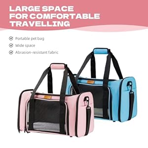 Pet-Carrier-for-Cats-Dogs-and-Puppies-up-to-15-lbs-Portable-CollapsibleOutdoors-Car-Pet-Bag-Black - Cucciolini Doodles   Pet-Carrier-for-Cats-Dogs-and-Puppies-up-to-15-lbs-Portable-CollapsibleOutdoors-Car-Pet-Bag-Black