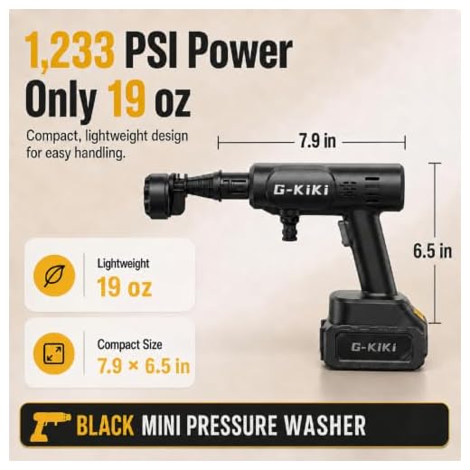 Cordless Portable Power Cleaner with Accessories