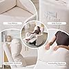Oversized Swivel Recliner Chair with Massage and Heat, Rocking Chair Nursery with Adjustable Headrest, Rocking Chair Nursery Glider Chairs with 2 Pillows, Glider Rocker Recliner, White