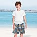 Selerdon Quick Dry Swim Trunks 4th of July Sheltie Blue for Boy Kids Summer Fashion Beach Shorts with Adjustable Waist and Side Pocket for Daily Wear Outdoor Play XS
