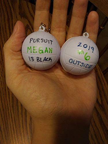 Imagitek 15 Pack Volleyball Keychains For Party Favors Supplies, Volleyball Team Gifts, School Carnival Prizes, Party Bag Gift Fillers, Volleyball Stress Relieve Ball #TOP5