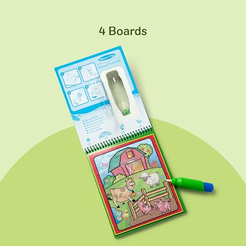 Image of Melissa & Doug On the Go Water Wow! Mess Free Coloring Book, Reusable Water-Reveal Activity Pad, Animals, Travel Toys, Party Favors, For Toddlers & Kids Ages 3+ - FSC Certified (Pack of 6)