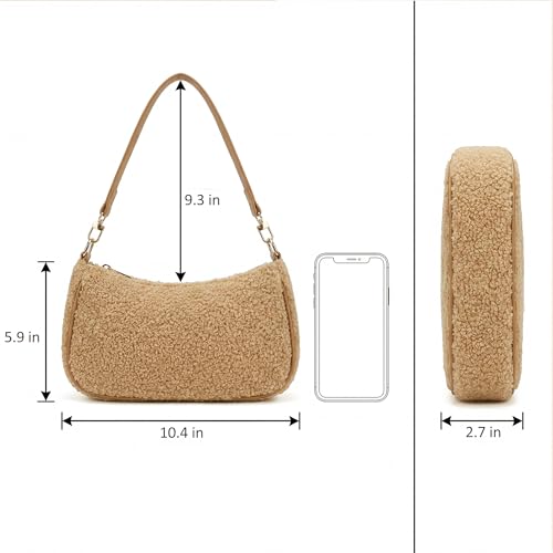 Image of VODIU Clutch Tote Handbags with 2 Removable Straps and Zipper Closure Crossbody Bags Shoulder Purse Handbag for Women