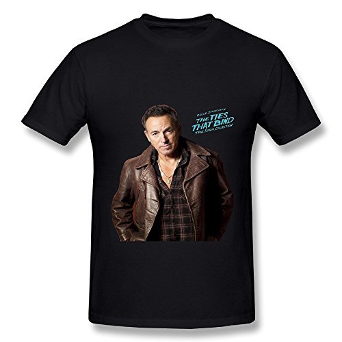 Rachel Cathy Black T Shirt For Homme Bruce Springsteen Tour 2016