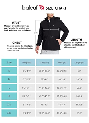 Baleaf Men's Softshell Jacket Fleece Lined Windproof Winter Warm Outerwear Insulated Removable Hood For Hiking Black Size Xl #TOP5