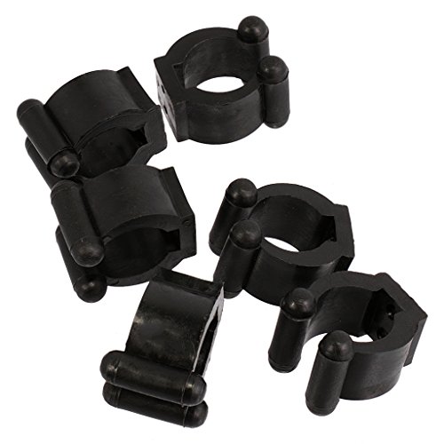 LEIPUPA 12Pcs/Lot Pool Cue Billiard Stick Rack Clips - Durable Plastic, Black - Billiards Cue Holder - Pool Table Supplies Parts