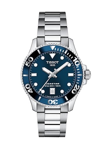Tissot Seastar 1000 - Reloj Unisex de Cuarzo con Caja de Acero Inoxidable 316L, 36 mm, Color Gris, Acero Inoxidable, 18 (T1202101104100) Tissot Seastar 1000 - Reloj Unisex de Cuarzo con Caja de Acero Inoxidable 316L, 36 mm, Color Gris, Acero Inoxidable, 18 (T1202101104100)
