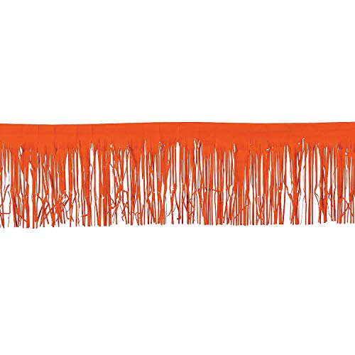Orange Metallic Float Fringe (10 feet long) Party Decor