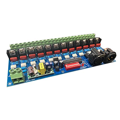 12CH AC Triac DMX Dimmer High Voltage DMX512 Decoder Dimmer AC Triac DMX512 Dimmer AC110-220V
