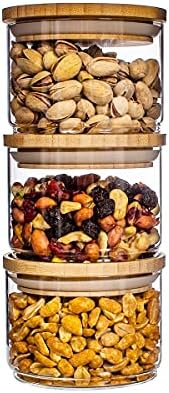 Sass & Belle Stacking Glass Storage Jars - Set of 3
