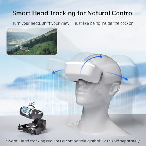 Image of CADDXFPV Walksnail Goggles L, 1080p 4.5-Inch FPV Goggles, Head Tracking | Built-in DVR, swappable lenses for vision adjustment, 4.9dBi antenna, and 6-25.2V input for Walksnail Avatar HD VTX systems