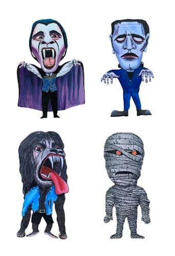 Horror Movie Magnet Set- Horror Movies - Count Dracula Frankenstein-HOR2/3/5/7J