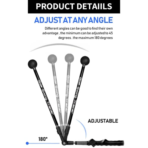 image for COLORCASA Golf Swing Trainer,Adjustable Portable Golf Training Aid to 