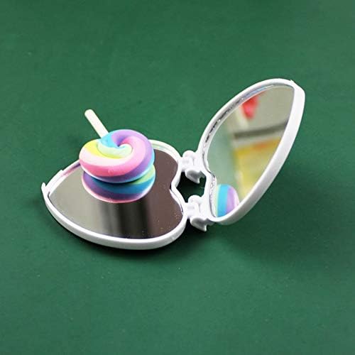Healifty 20pcs Craft Mirrors Heart Shaped Mini Mirrors Glass Mosaic Tile Pieces for Home Decoration DIY Craft Projects Compact Mirror Making