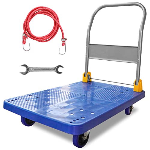 Chariot à Plateforme Robuste En Acier - Capacité 2000 Lb - Roulettes Caoutchouc - 48"x23" - Neuf Avec Garantie 1 An
