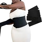 Bandage Wrap for Women -Snatch Me Up Bandage, 4m Women Slimming Tummy Wrap Belt, Wrap Lumbar Waist Support Belt, Postpartum Recovery for Women, Corset Trimmer Body Shaper Belt for Women (Black)