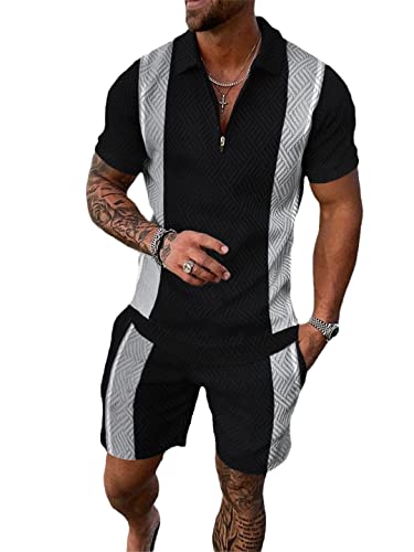 Ensemble polo imprimé 3D respirant avec short Kz-p3343 taille XL