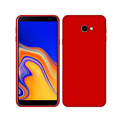 Image of Case Creation Luxurious OG Series for Samsung J6 Plus Case Cover,Anti-Dirty Slim Case Frosted Matte Cute Candy TPU Raised Bezel (Splash of Color) Back Cover for Samsung Galaxy J6+ - Glamour Red