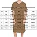 Lmdudan Mens Nightshirt Nightgown Short Sleeve V Neck Sleepshirt Pajama Shirt 2026 Summer Comfy Henley Sleep Gowns Red