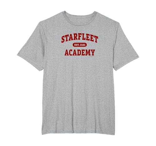 Photo de Star Trek Starfleet Academy EST. 2161 T-Shirt, Homme Grandes Tailles, Gris Chiné, 3X Tall
