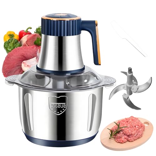 Electric Food chopper, Food Processors, Meat Grinder, 800W, 18/10 Stainless Steel, 3L...